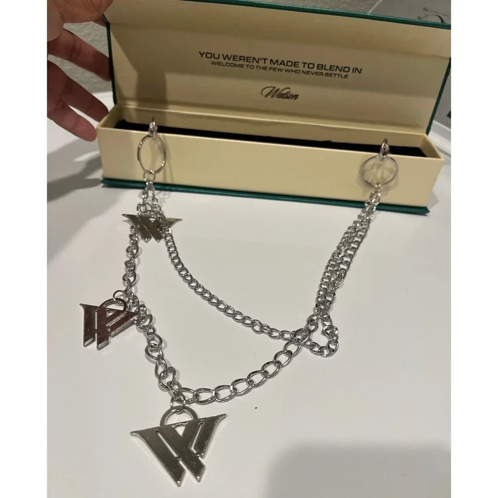 Watson Pocket/Pant Chain Silver W Logo Charms New in Box
